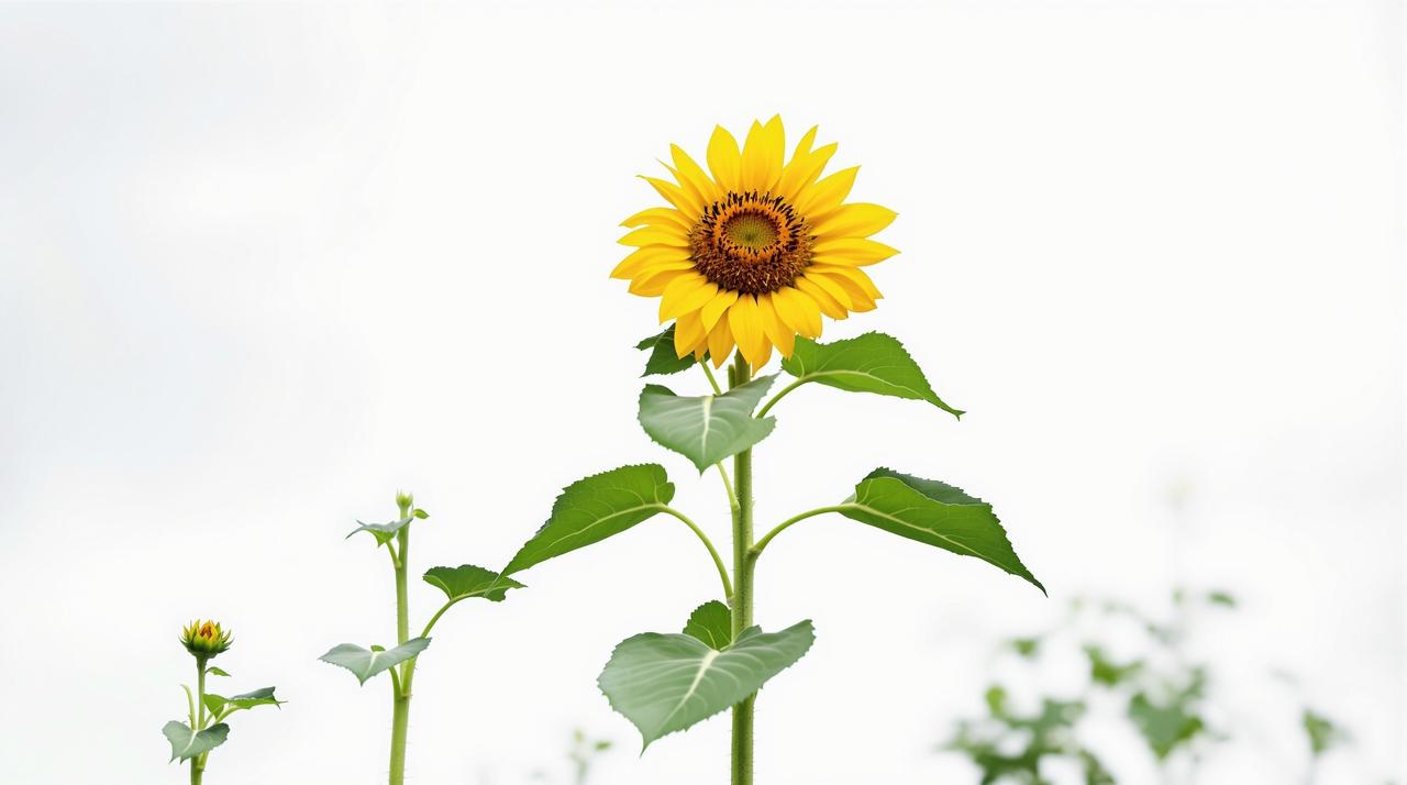 向日葵种子从播种到开花的60天延时记录